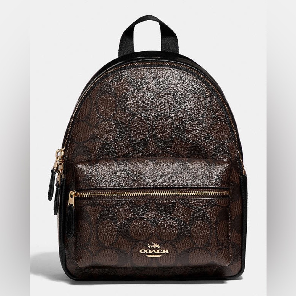 MINI CHARLIE BACKPACK IN SIGNATURE CANVAS